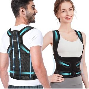 Black Posture Corrector Brace